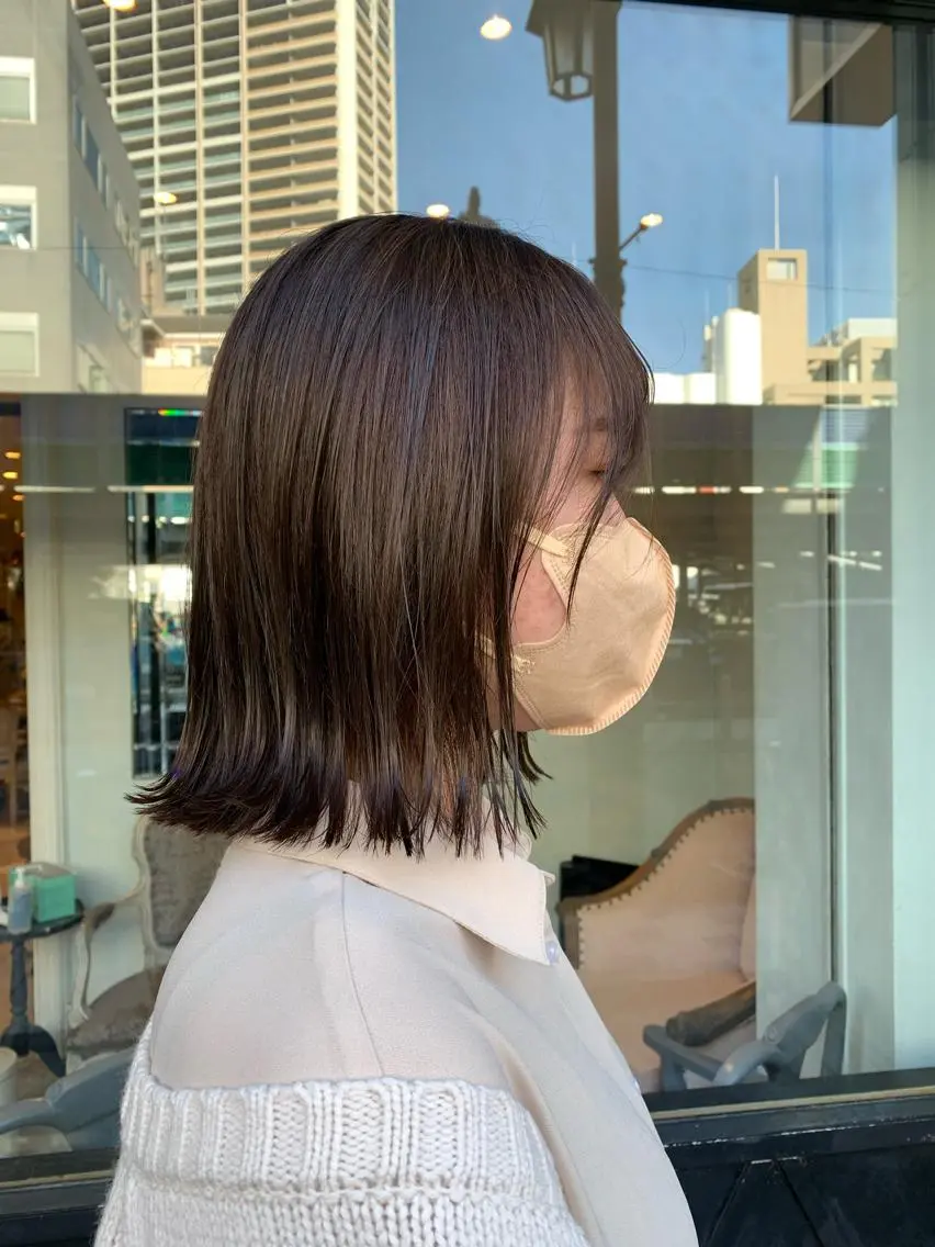 ミディアム カラー Takahashi Yuriのヘアスタイル