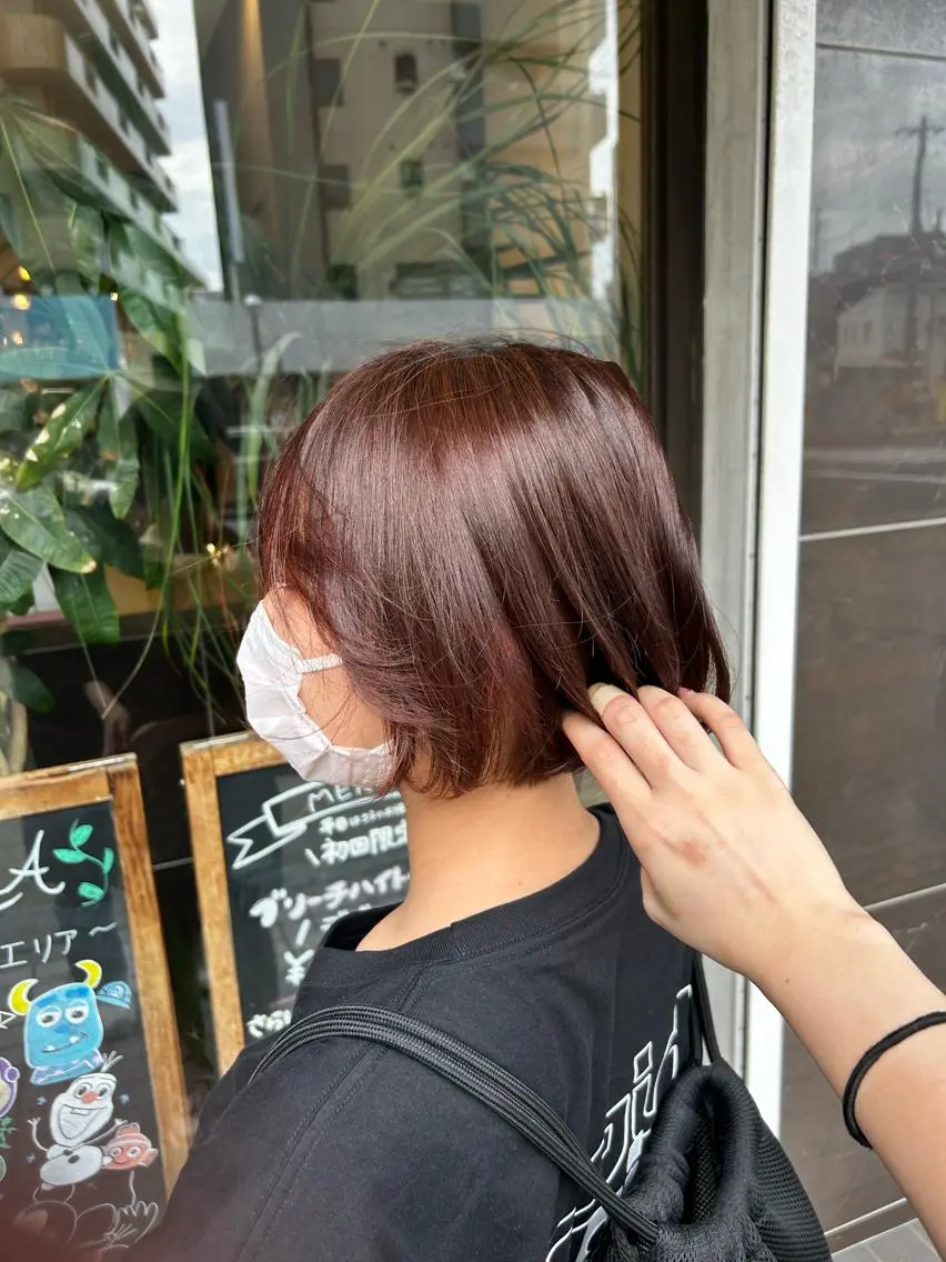 ショート オレンジブラウン ❤️🔥 RENA❤️🔥のヘアスタイル