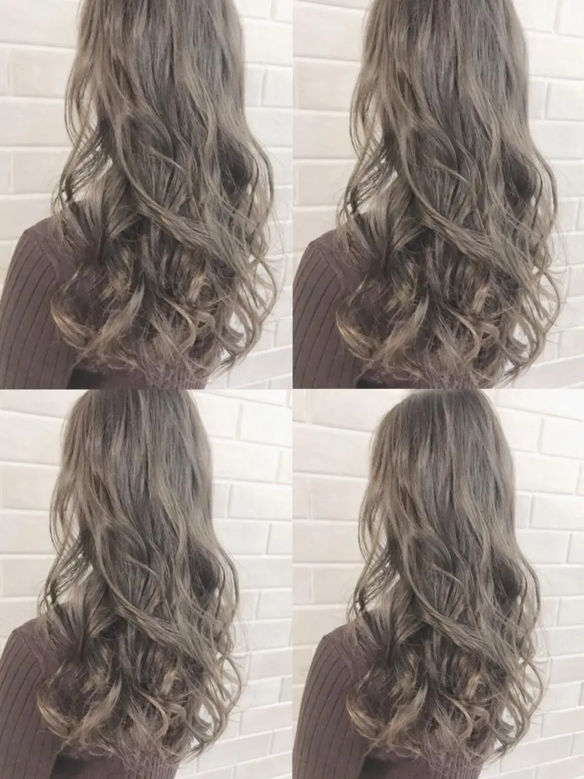 ロング カラー ブリーチ グレージュ ヘアカラー ✂︎マンツーマン施術 ａｙｅ✂︎のヘアスタイル