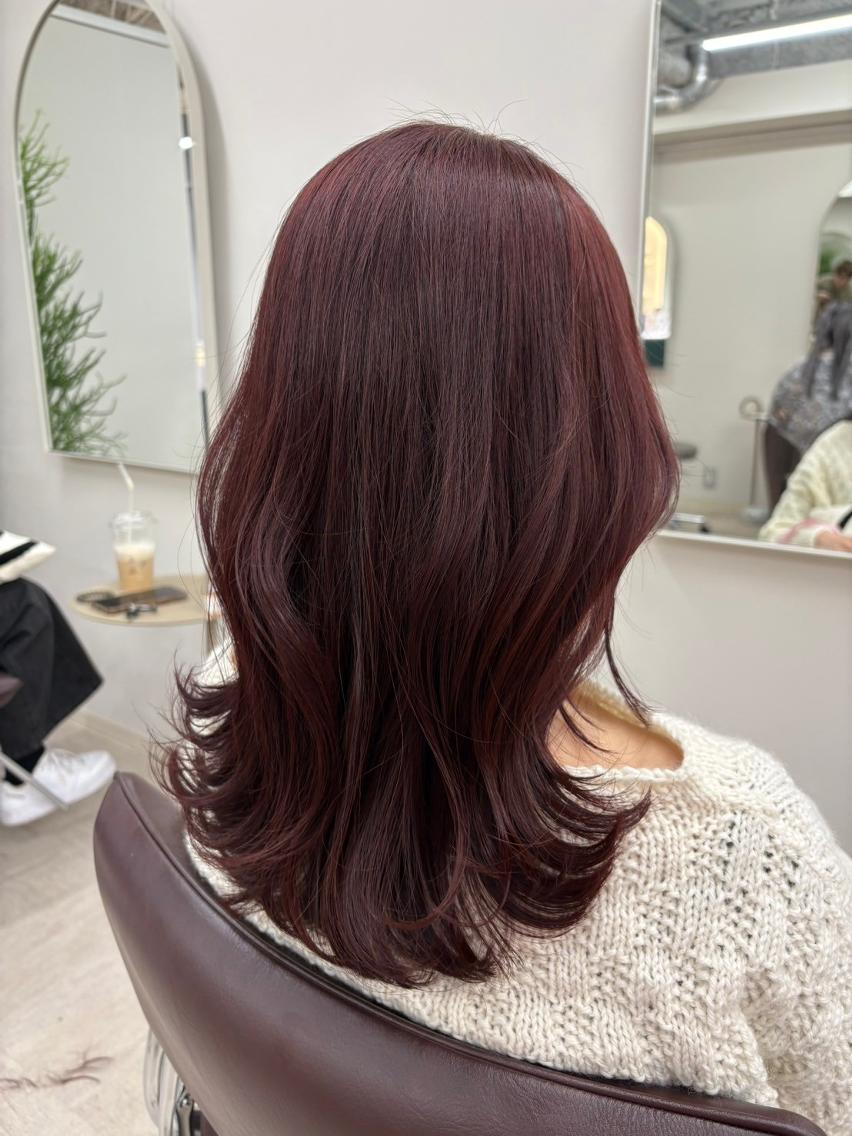 セミロング カラー ベージュカラー ブリーチ ブラウンカラー ケアブリーチ 透明感カラー ヘアカラー トリートメント 🌜ROW町田 🌛 公式のヘアスタイル