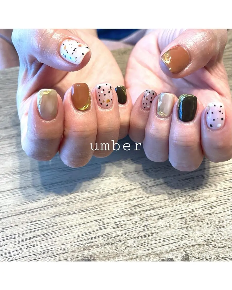 ネイル クリアネイル フラッシュネイル フットネイル フレンチネイル ジェルネイル ハンドネイル umber 三茶1分のネイルデザイン