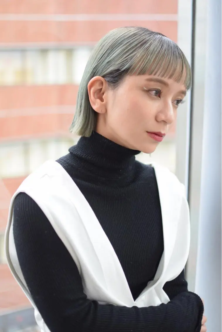 ショート カラー ヘアアレンジ ボブ レイヤーカット ワイドバング ウルフカット カット ヘッドスパ ボブ/ショート 秋本凌汰のヘアスタイル