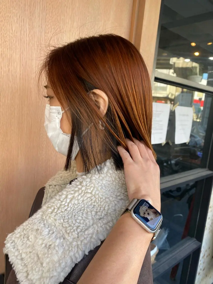 セミロング ヘアカラー トリートメント sail hairのヘアスタイル