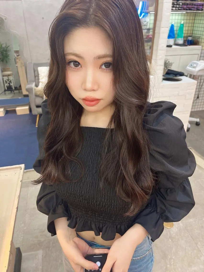 ロング カラー カット ヘアカラー トリートメント MIES amane(アマネ)のヘアスタイル