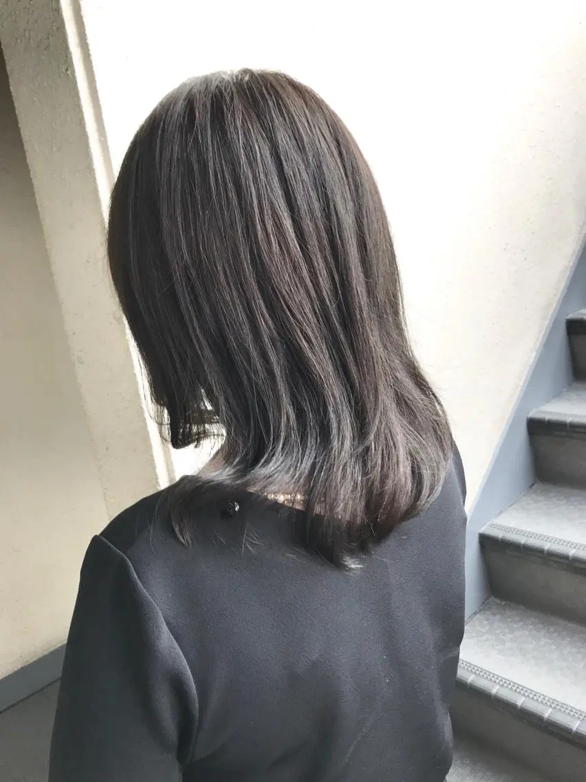 ミディアム カラー グレージュ 💎髪質改善💎 デザイナーshinのヘアスタイル