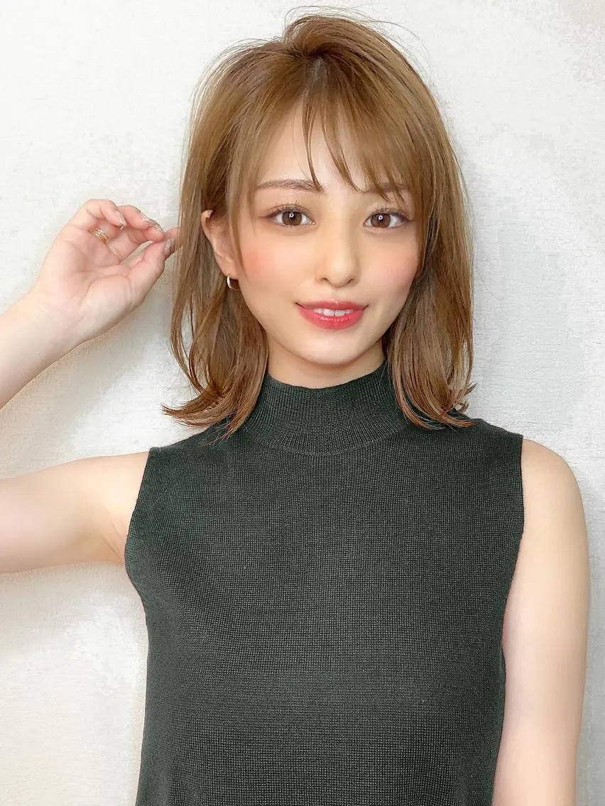 ミディアム ミディアムパーマ ボブ ☺︎ Naomiのヘアスタイル