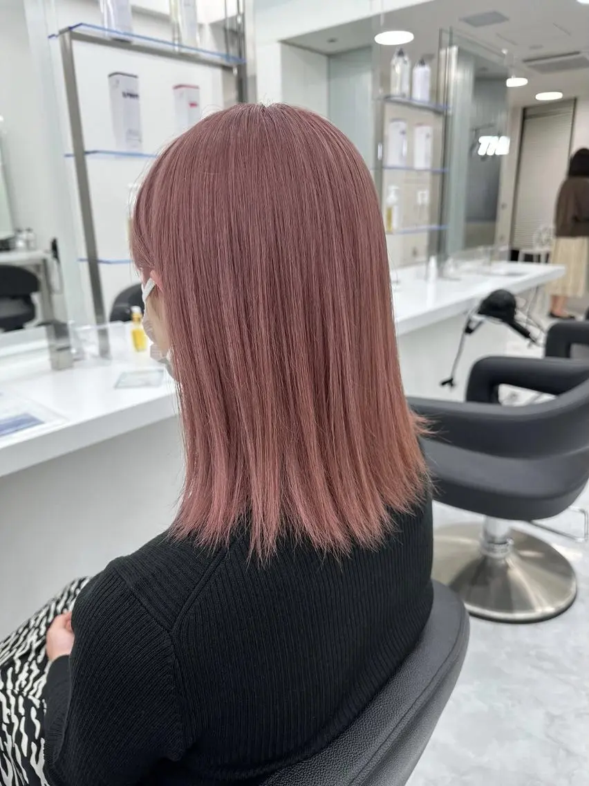 カラー セミロング 💍Story川越 オフィシャル💍のヘアスタイル
