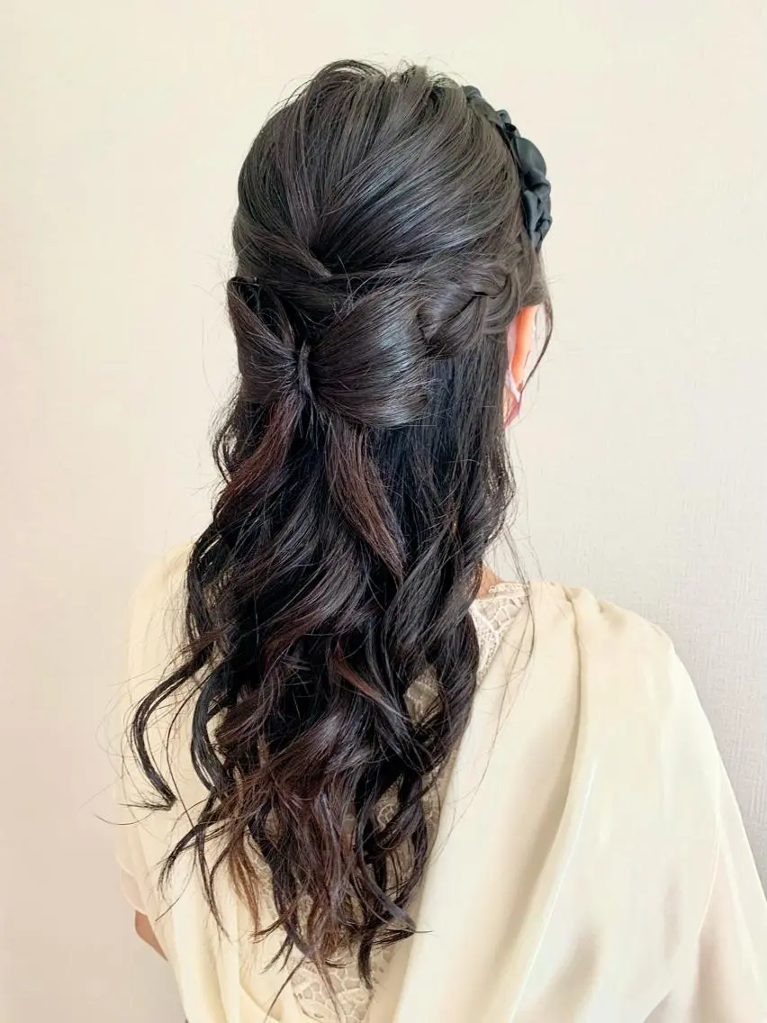ヘアアレンジ ハーフアップ Kikuchi Eriのヘアスタイル