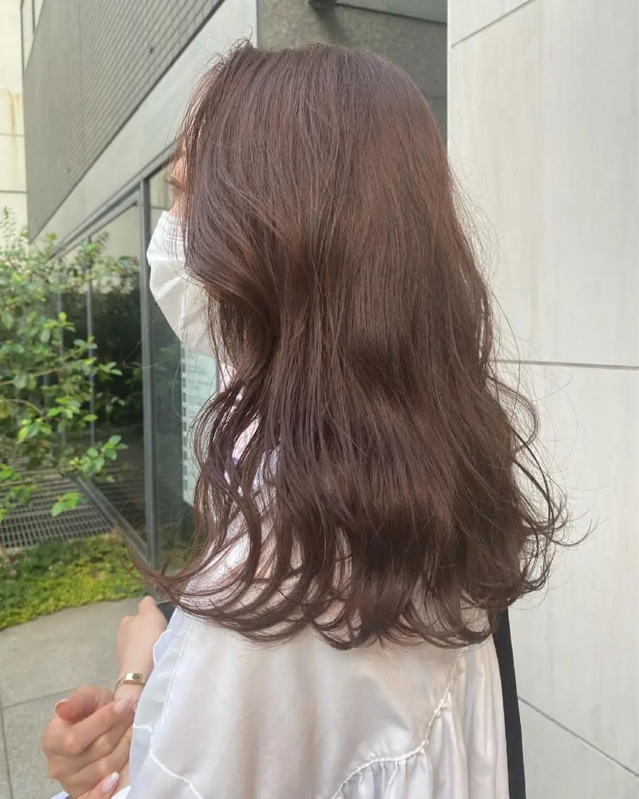 セミロング デザインカラー/ボブ ブリーチカラー/ユリのヘアスタイル