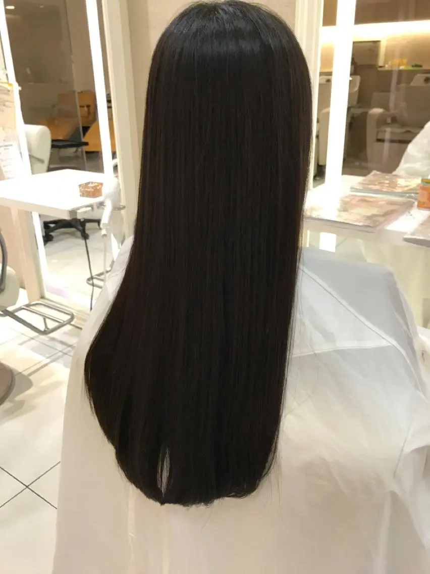 ロング トリートメント 💎小顔前髪&髪質 改善カラー💎片桐のヘアスタイル