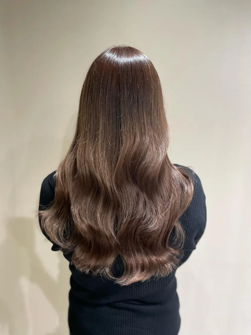 ロング カラー グレージュ ラベンダーカラー ラベンダーグレージュ ラベンダーグレー 🦋美髪/エクステ 🦋アベイクミのヘアスタイル