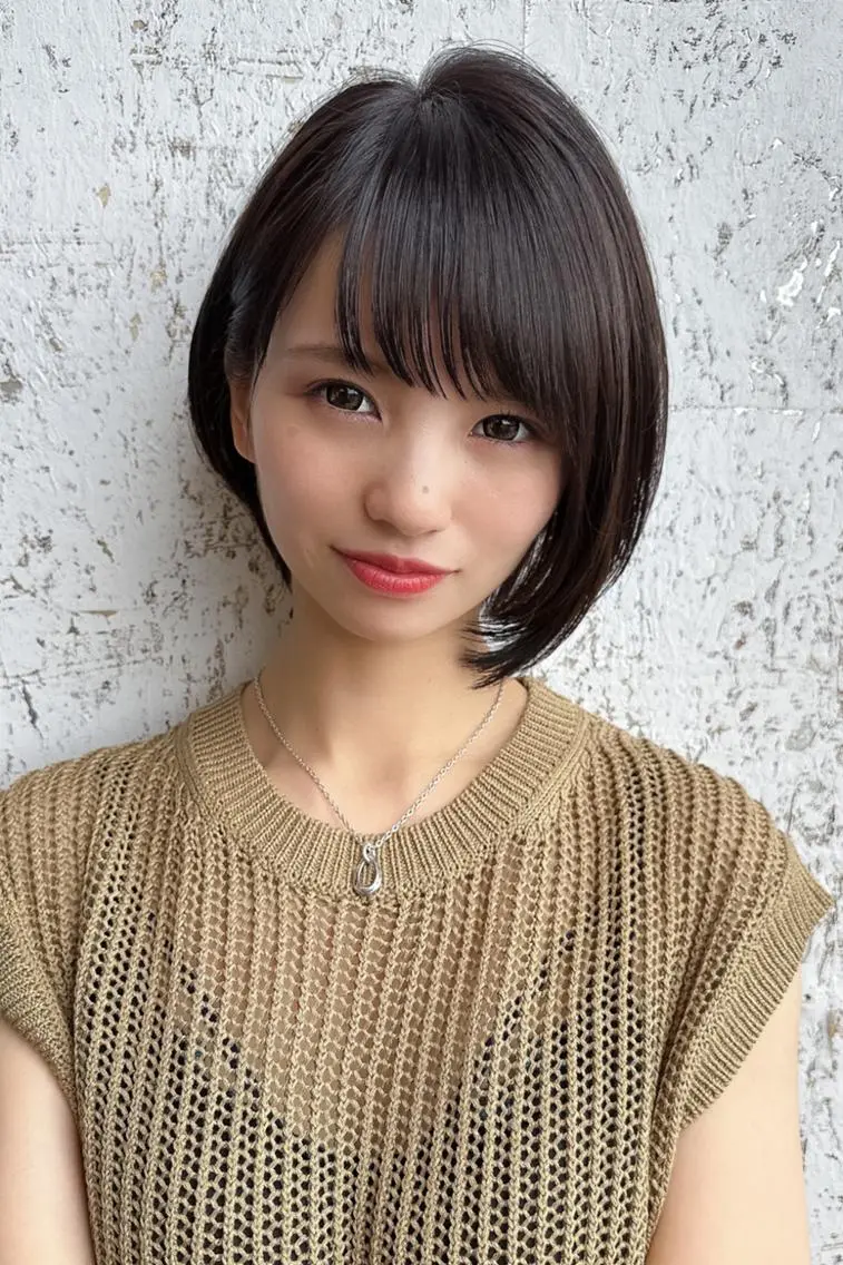 ミディアム ショート⭐️ボブ ✁遠藤奏海✃のヘアスタイル