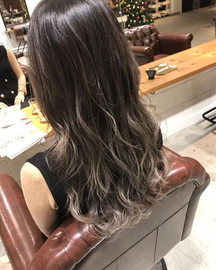 ロング カラー パーマ ヘアアレンジ メンズ キッズ メンズバレイヤージュ バレイヤージュ レイヤーカット Forest. -髪質改善-のヘアスタイル