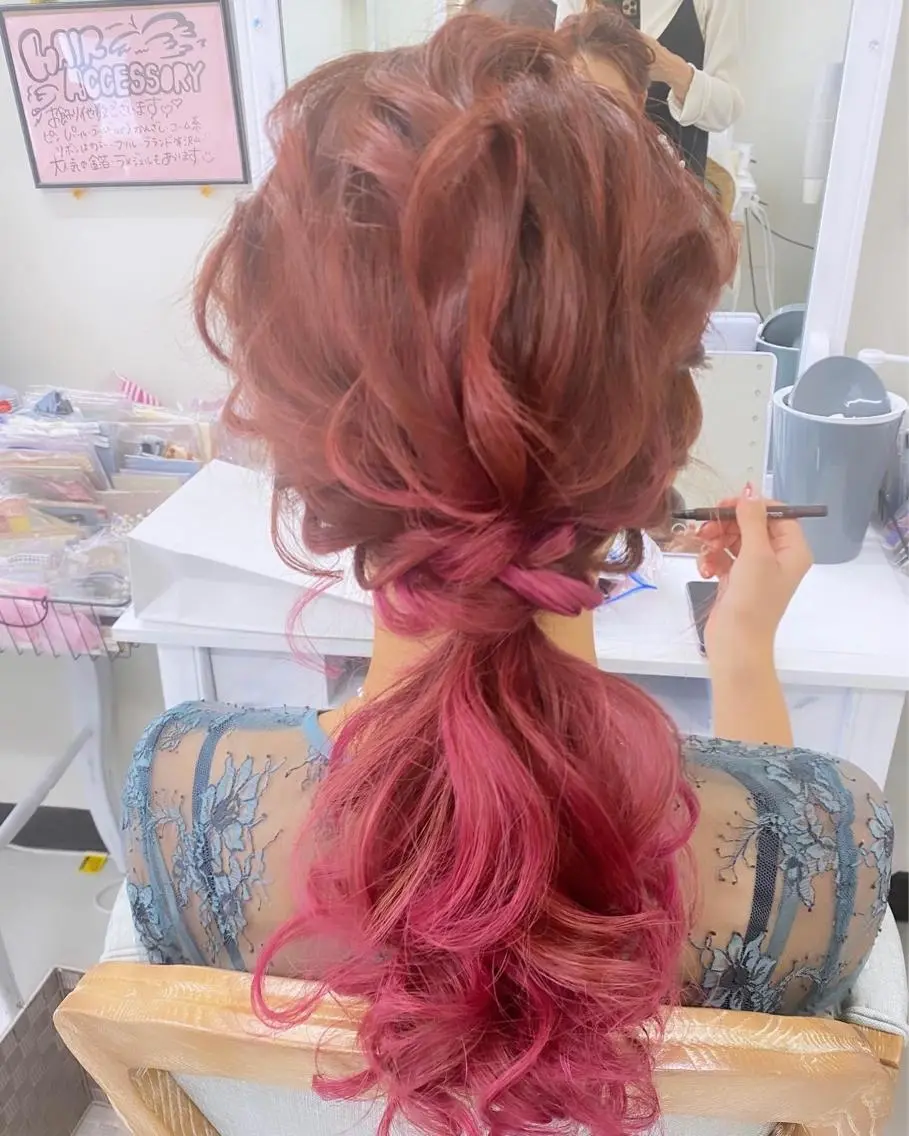 ヘアアレンジ ヘアセット ヘアセットサロン ココのヘアスタイル