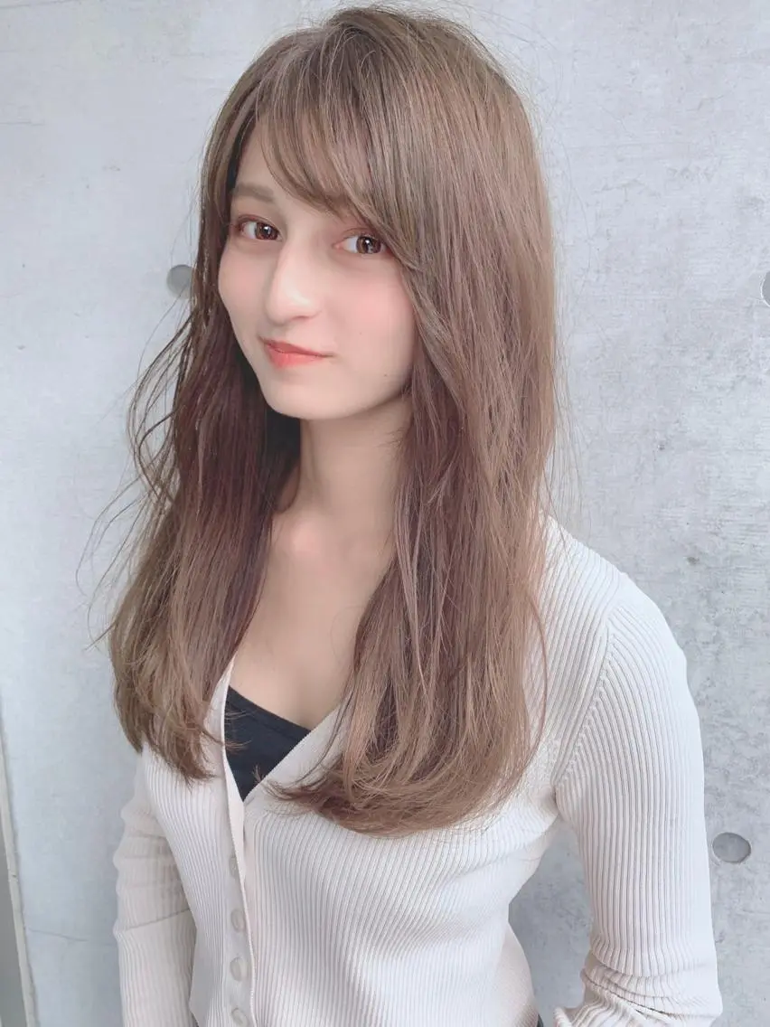 ロング カラー パーマ ヘアアレンジ 【公式】amble luxe池袋東口🩷のヘアスタイル