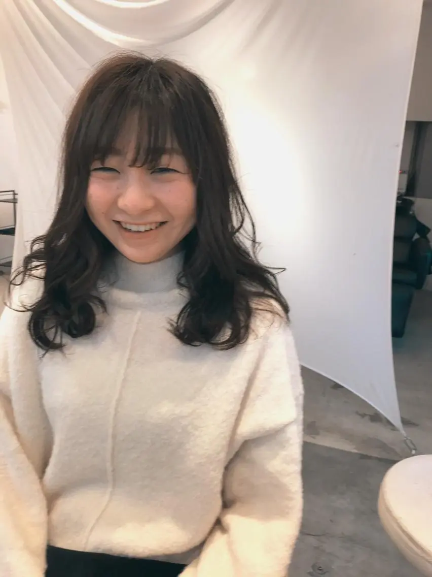 セミロング カラー ブリーチ グレージュ ブリーチなしカラー トリートメント 田町駅徒歩5分 🌼fumiのヘアスタイル