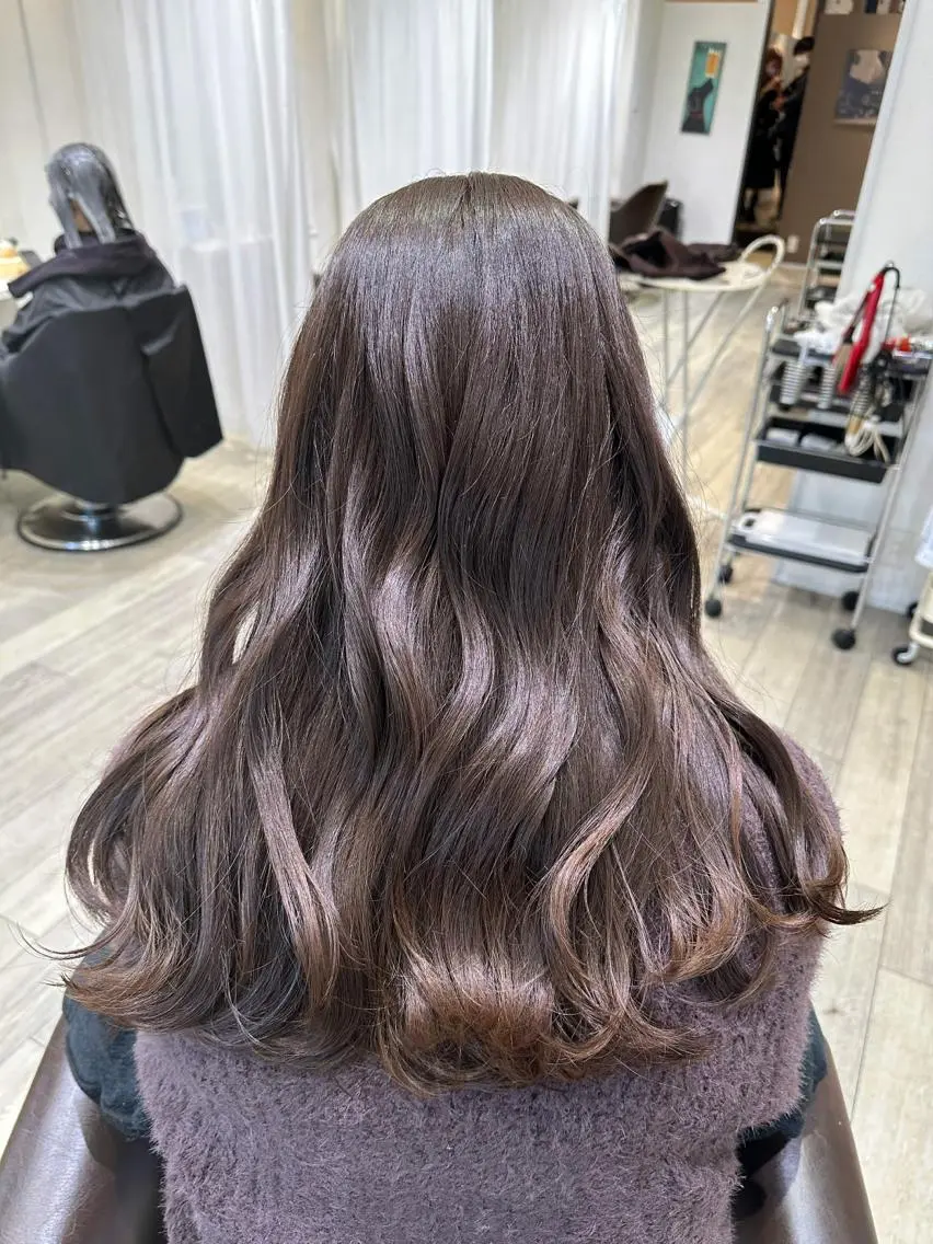 ロング アッシュ 外国人風カラー ハイライト カット ヘアカラー ✨髪質改善特化✨ Grand Linkのヘアスタイル