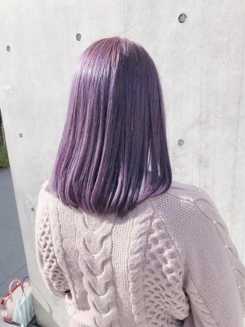 ミディアム カラー アッシュ アッシュグレー ベージュカラー 黒髪 ブリーチ カット トリートメント ヘアセット 💕ブリーチ/ヘアメ 🎀YUUKAのヘアスタイル