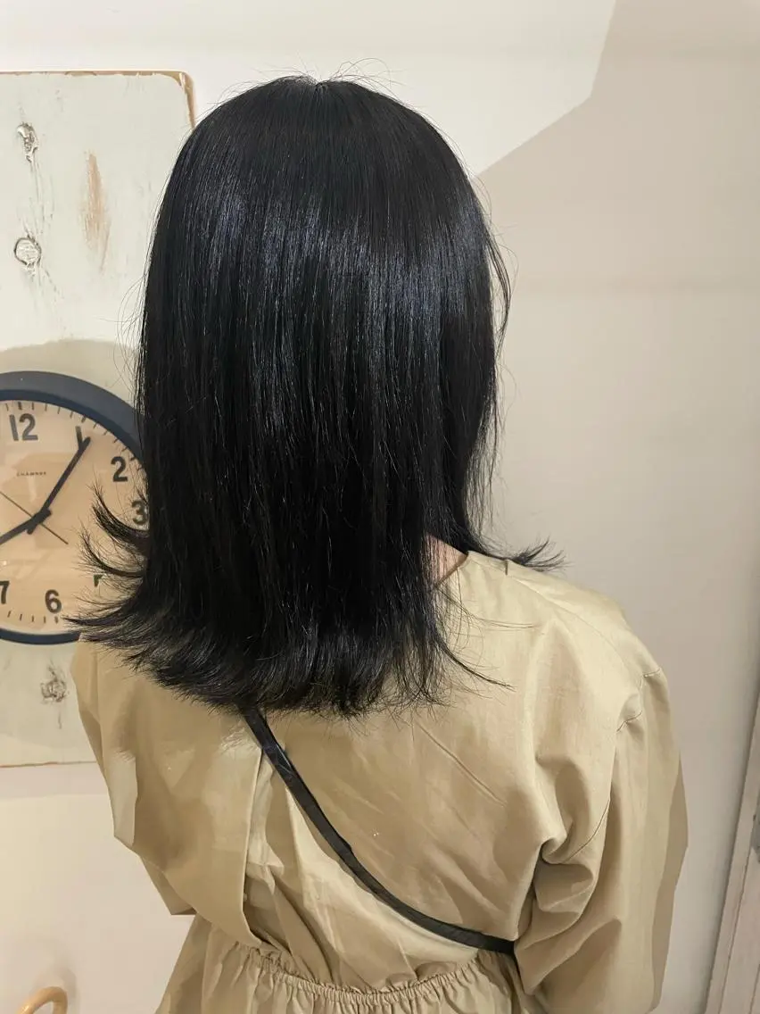 セミロング カラー 北川 智海のヘアスタイル