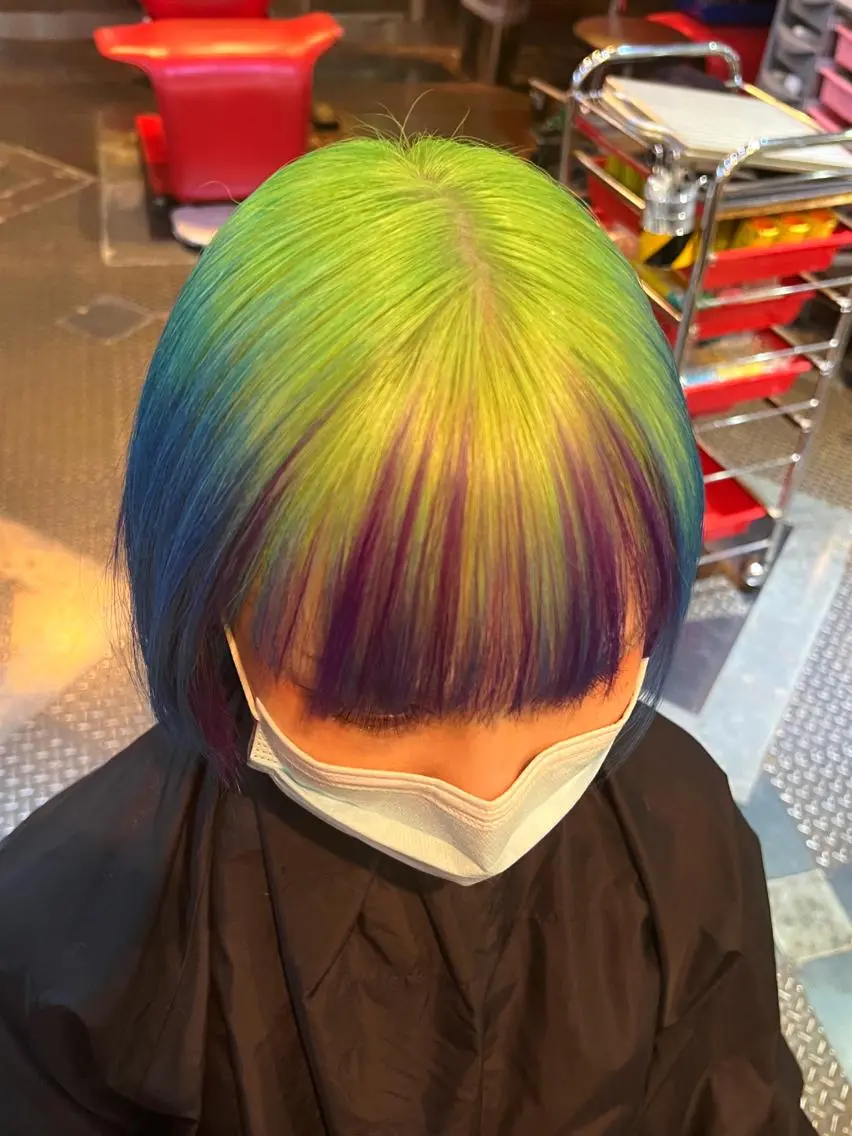 ミディアム カラー デザインカラー KOYA ｺﾔのヘアスタイル