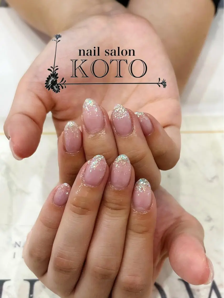 ネイル ラメ(グリッター) ラメグラデーション Risa ネイルサロンKOTOのネイルデザイン