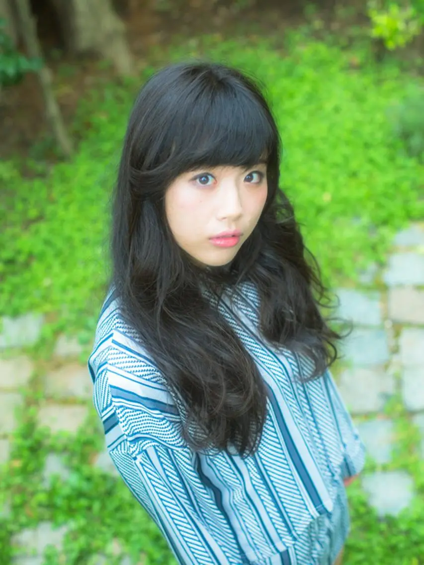 ロング アッシュ ロング ワイドバング ヘアカラー トリートメント 福島 浩司のヘアスタイル