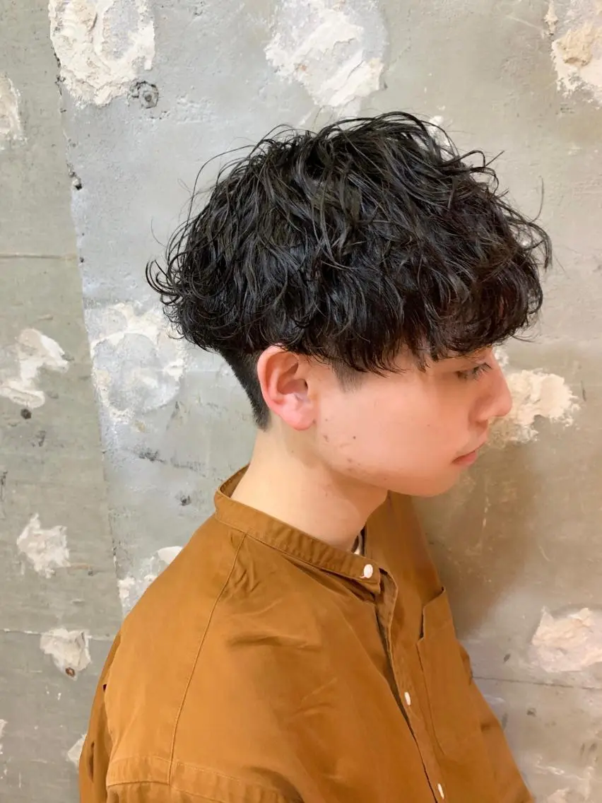 パーマ メンズ メンズパーマ 波巻きパーマ tension 【テンション】のヘアスタイル