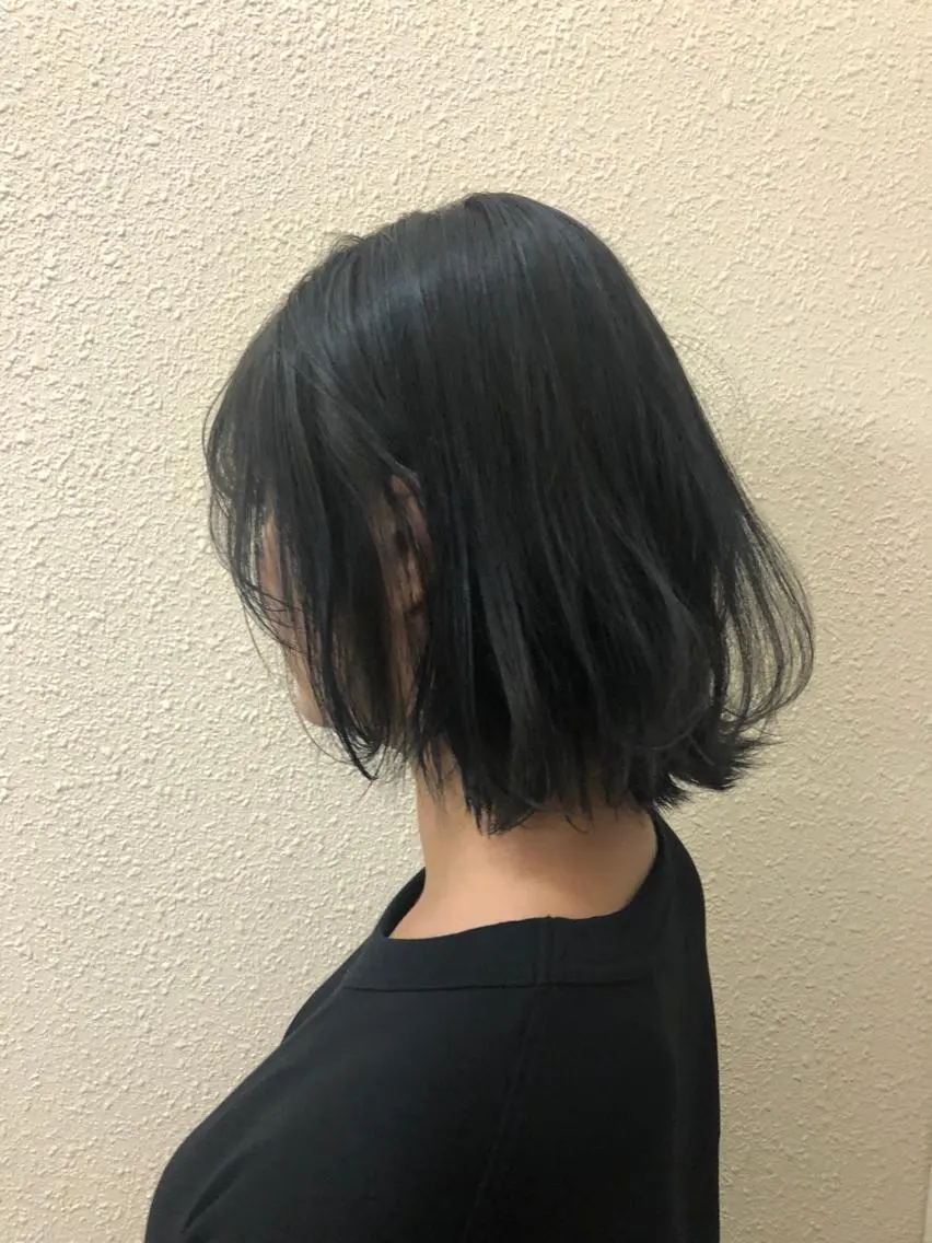 ミディアム カラー ヘアカラー トリートメント ヘッドスパ ヘアセット 韓国艶カラー🇰🇷 DISCO💙のヘアスタイル