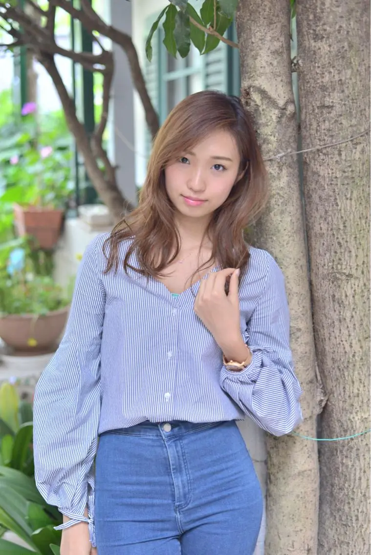 セミロング カラー パーマ 美容室 LA BEAU大塚店のヘアスタイル