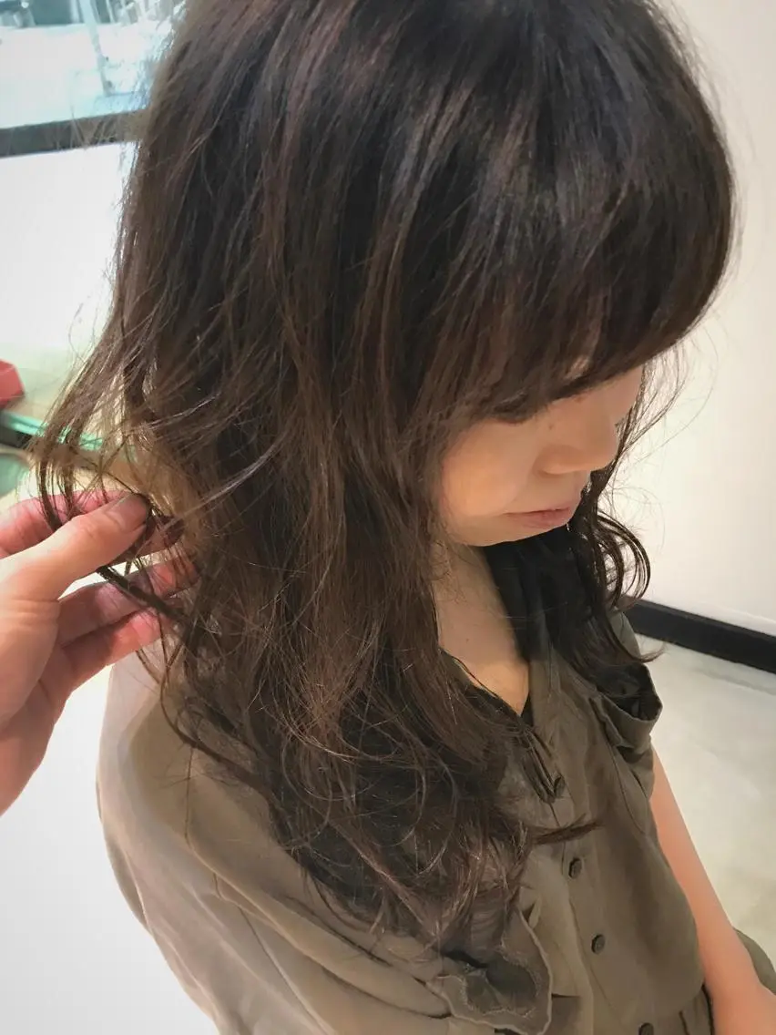 ロング カラー ラベンダーカラー 松村 崇弘のヘアスタイル