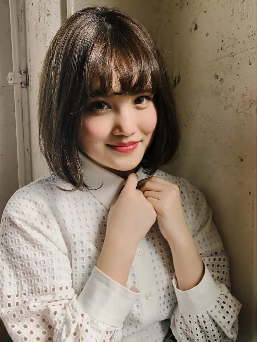 ミディアム カラー ボブ アンブレラカラー💫 フェイスフレーミングのヘアスタイル