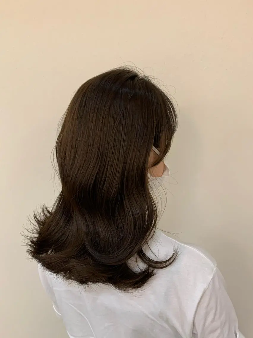 ミディアム 本場韓国ヘア特化 아이비/Aibiのヘアスタイル