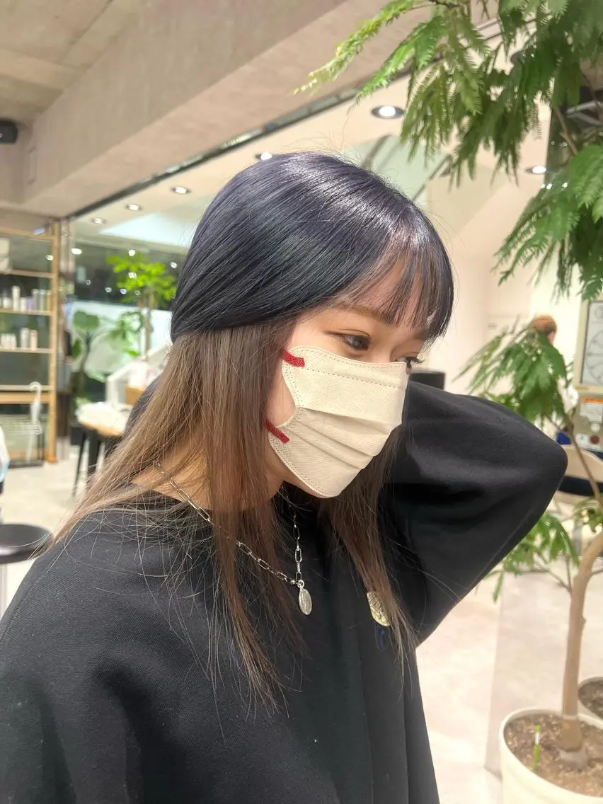 セミロング カラー ヘアカラー トリートメント 🍀お悩み改善憧れの 美髪　小林風雅のヘアスタイル