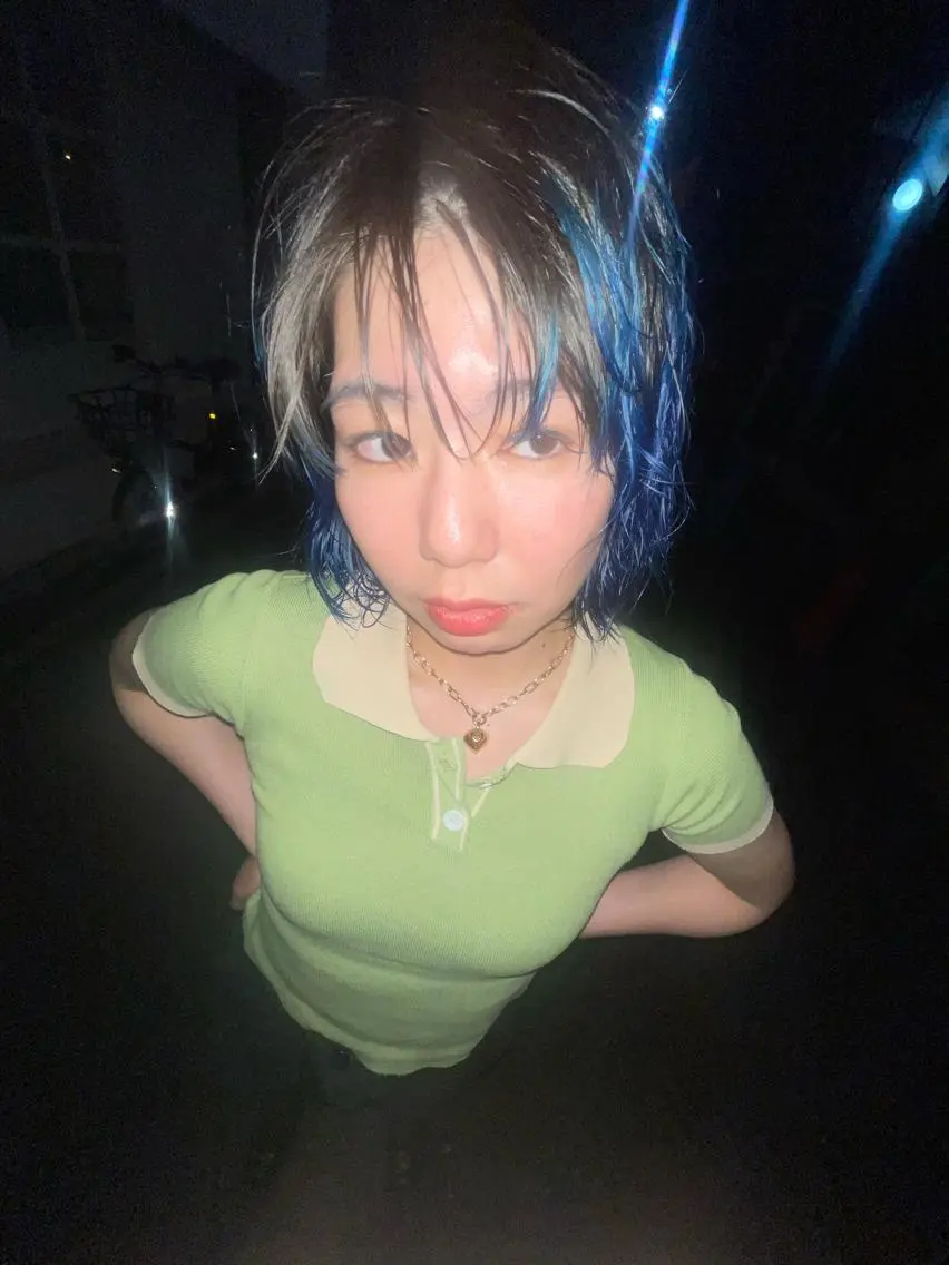 ミディアム カラー ミディアムパーマ バレイヤージュ ブリーチ ケアブリーチ デザインカラー スパイラルパーマ 🌐hina⭐️のヘアスタイル