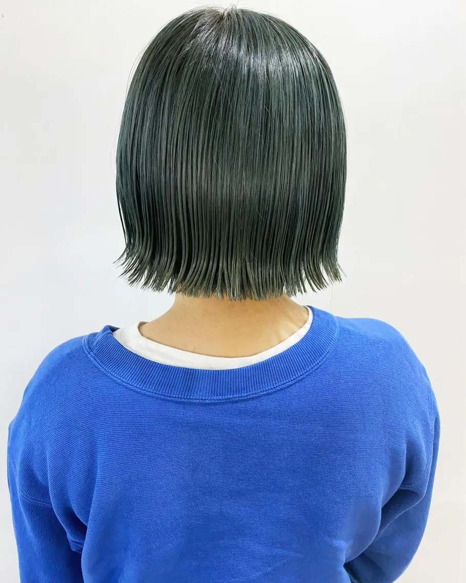 ショート カラー ボブ カット ヘアカラー トリートメント WATANABE MISAKIのヘアスタイル