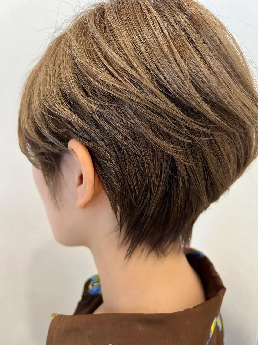 ショート ハンサムショート ショートヘア カット 神田 澪史のヘアスタイル