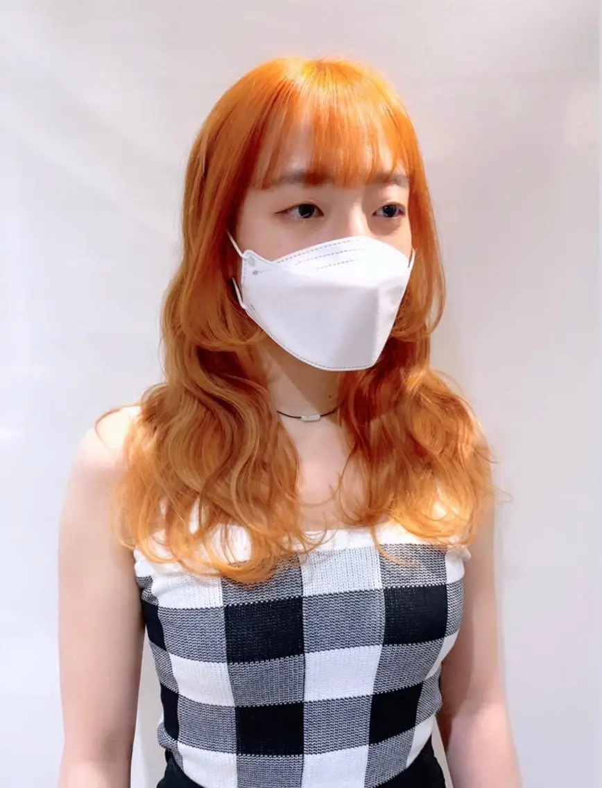セミロング カラー ヘアアレンジ 柔らか垢抜けｶﾗｰと ｶｯﾄ🫧ASUKAのヘアスタイル