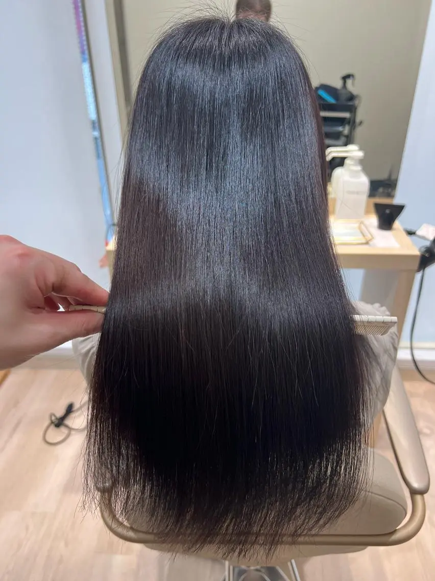 ミディアム カラー トリートメント 外国人対応 佐久間のヘアスタイル