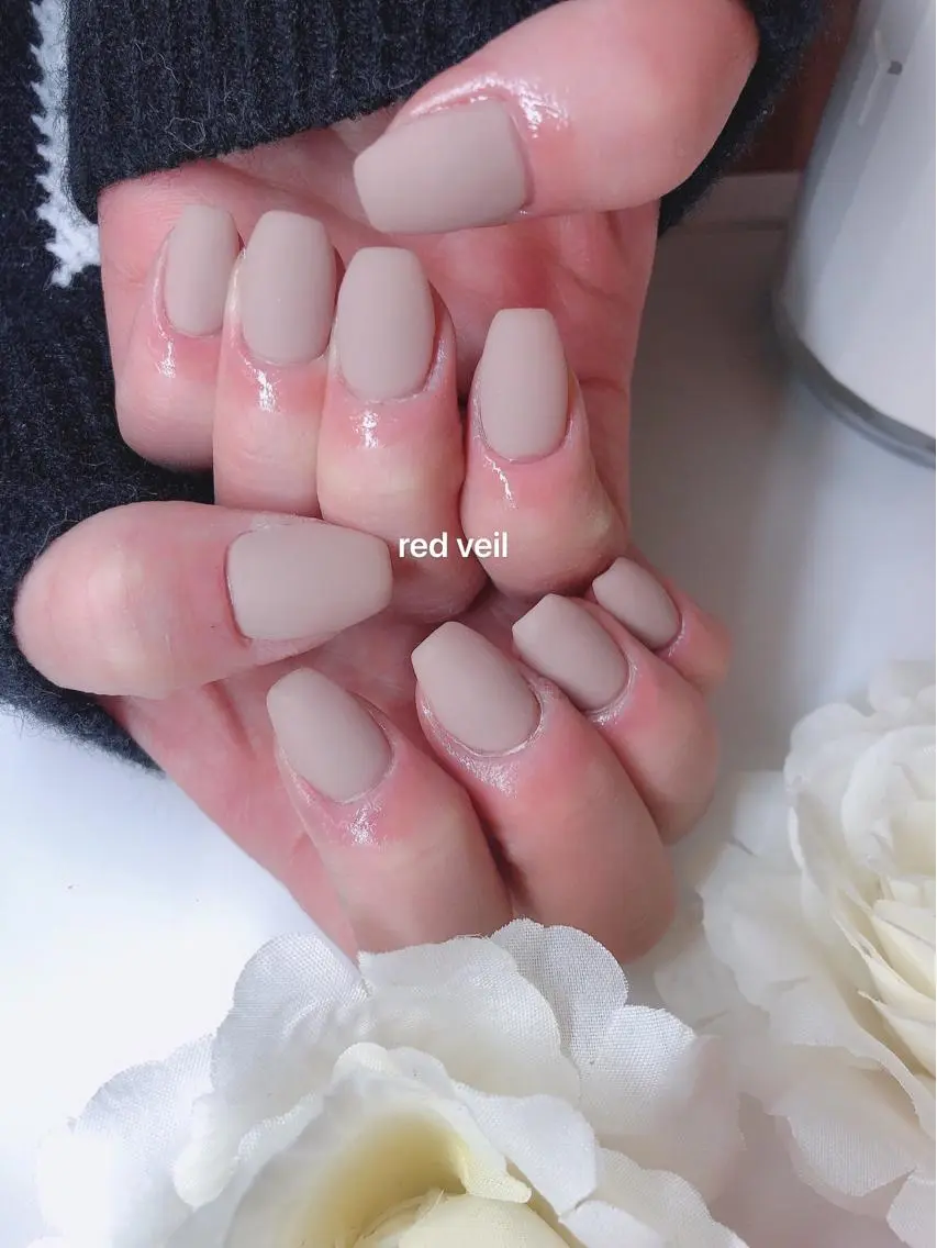 ショート ネイル マットネイル ハンドネイル 長さ出し専門 nynaのネイルデザイン