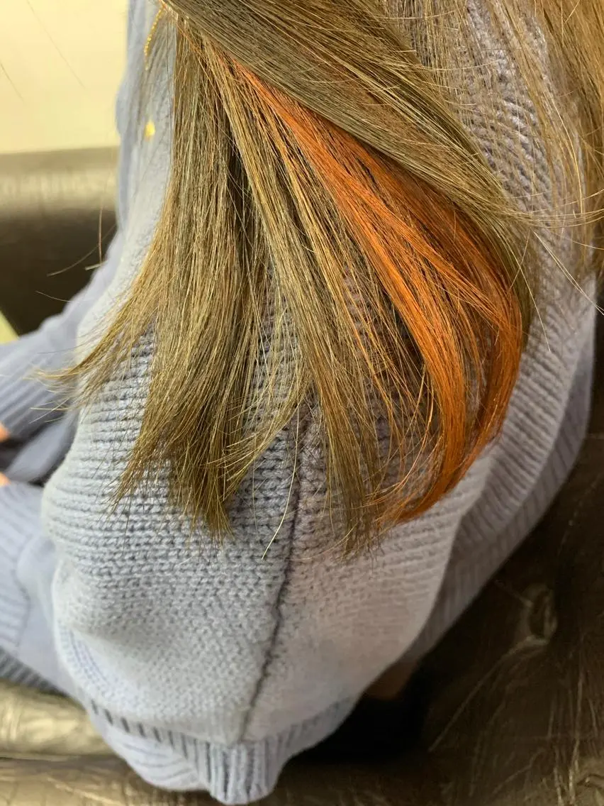 セミロング カラー ヘアアレンジ R ri R takagiのヘアスタイル