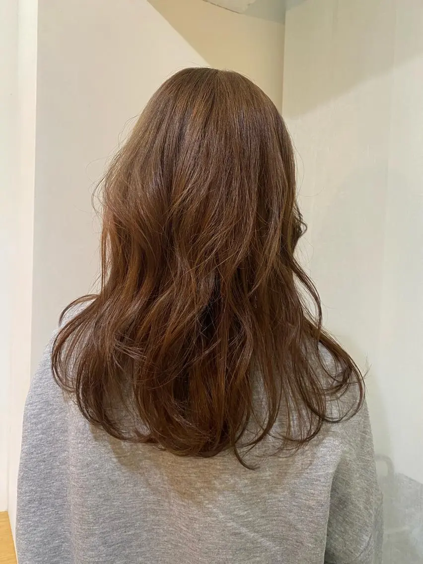ロング 🎀透明感× 暖色カラーつな🎀のヘアスタイル