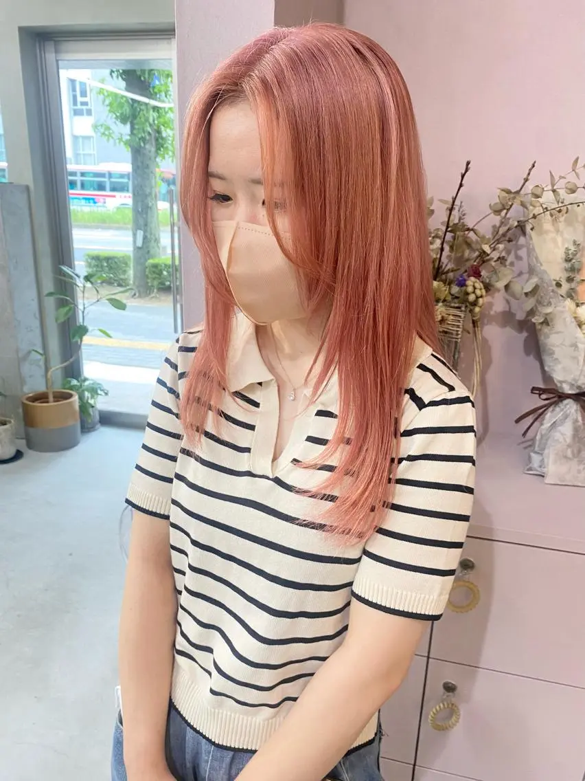 ロング カラー ヘアカラー 前橋 姫奈のヘアスタイル