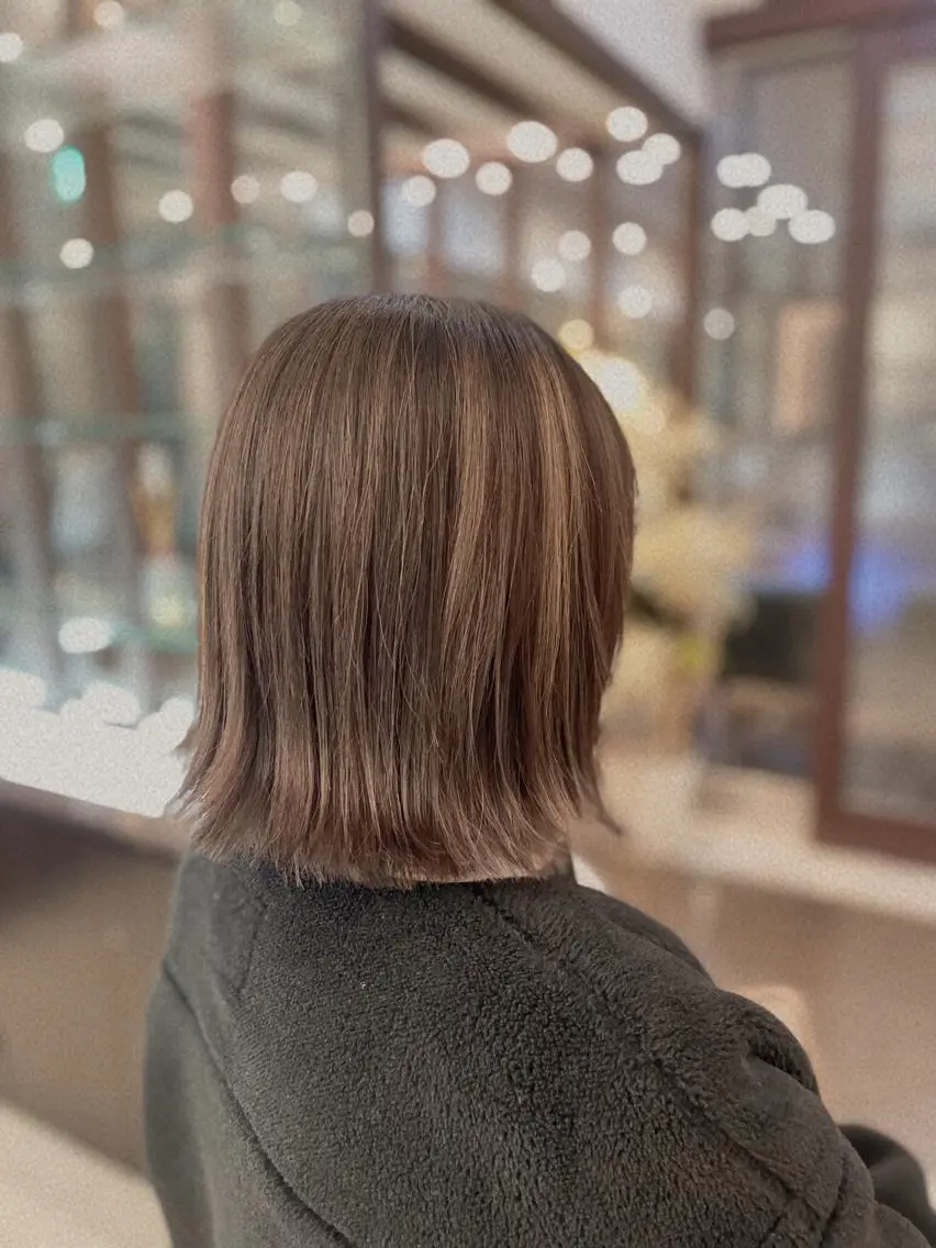 ミディアム カット ヘアカラー トリートメント 千葉 たかしのヘアスタイル
