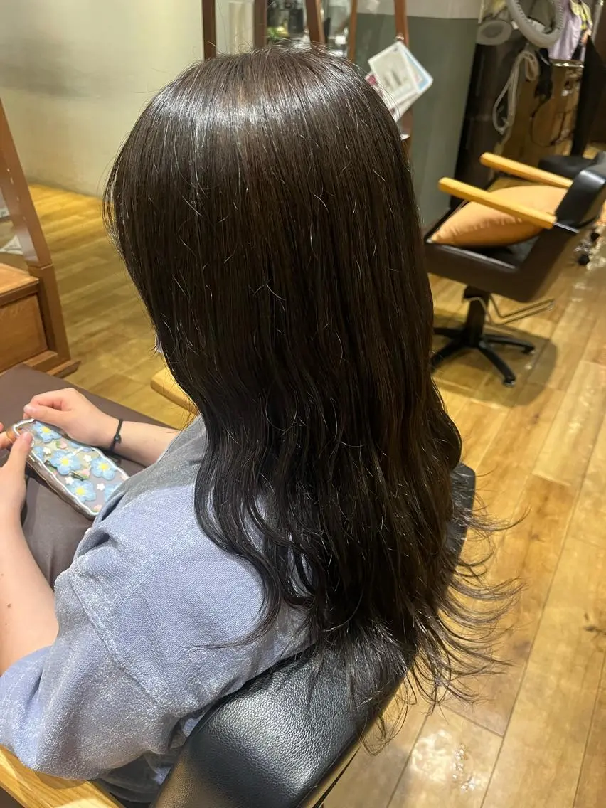 ロング カット ヘアカラー トリートメント ✿ すずかのヘアスタイル