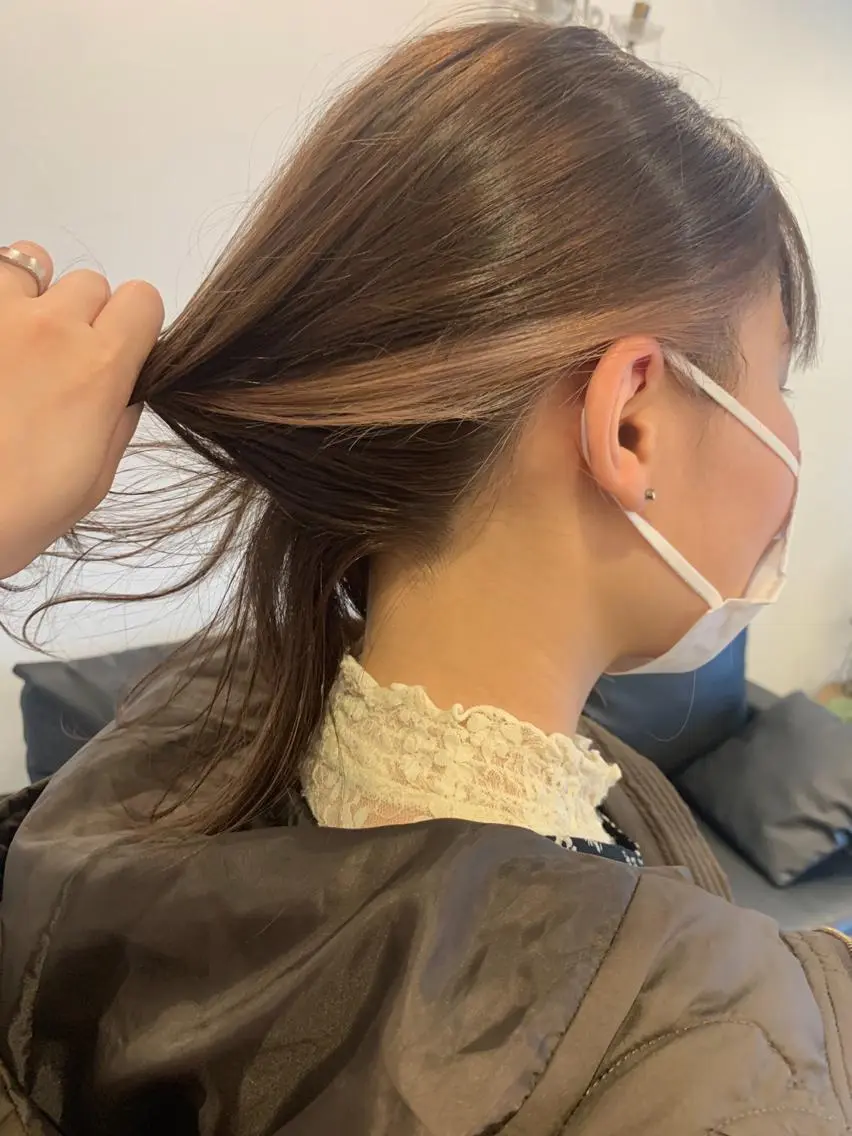 ミディアム カラー ベージュカラー ブリーチ ミルクティーベージュ モカベージュ ヘアカラー m ā l o.🌷 サカモトマイコのヘアスタイル