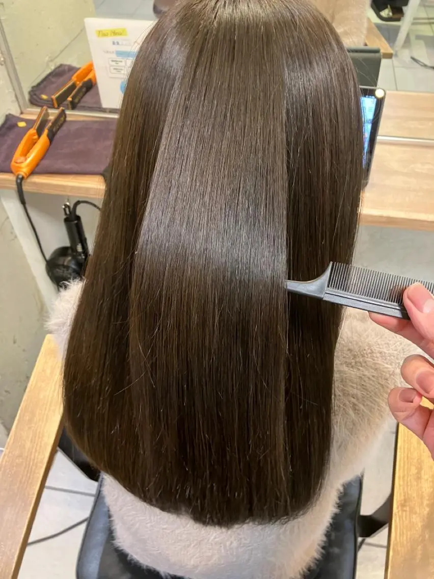 ロング カラー パーマ 髪質改善 ストレートパーマ 縮毛矯正 髪質改善満足度NO1 山下のヘアスタイル