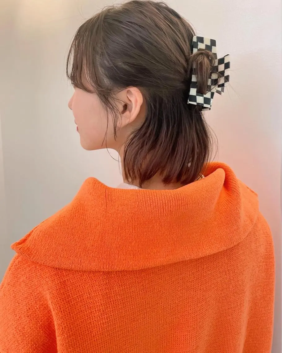 ミディアム カラー パーマ ヘアアレンジ 💖美髪矯正💖 辻未侑のヘアスタイル
