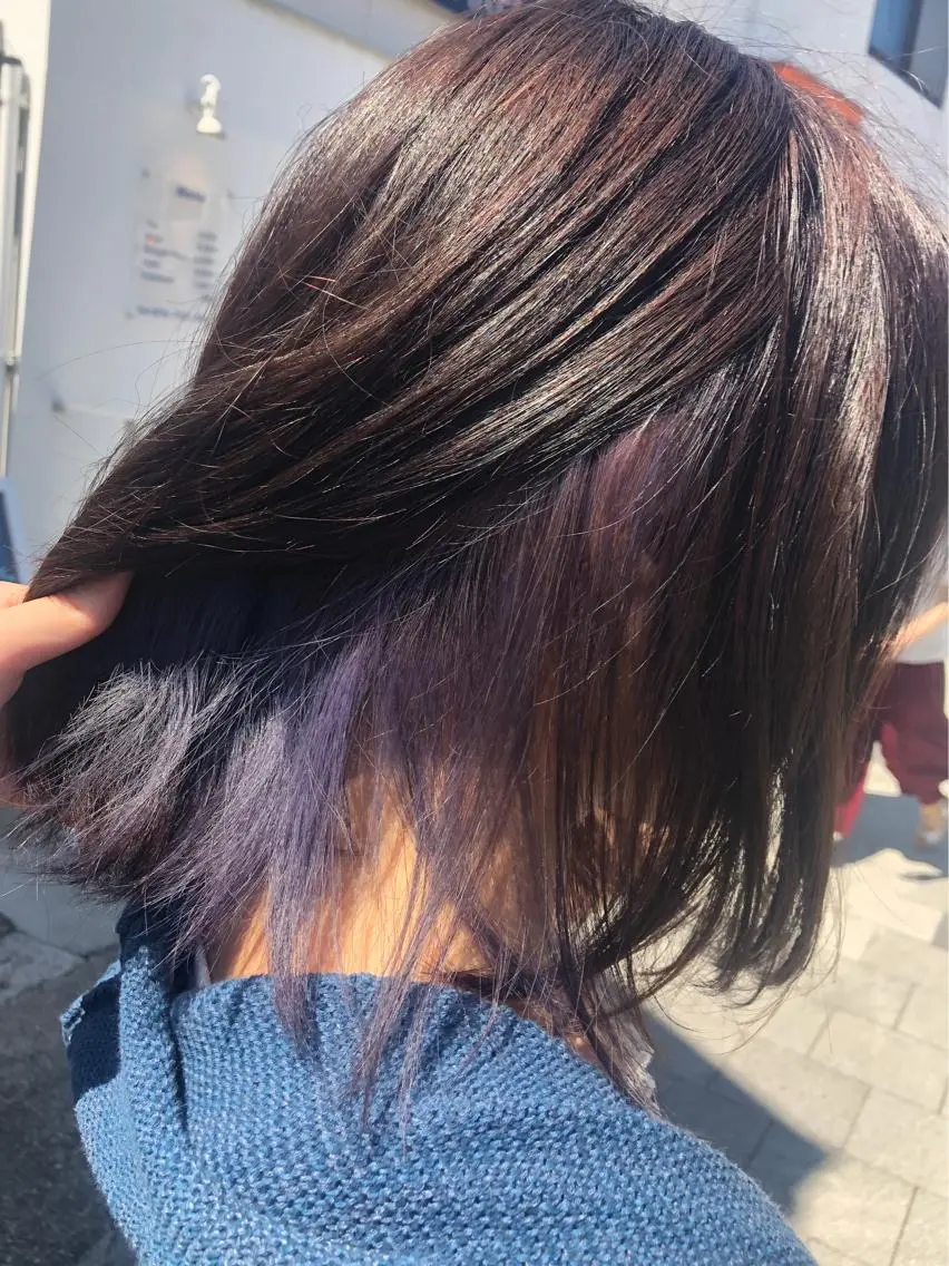 カラー ヘアカラー white.梅田 デザインカラー🦄のヘアスタイル
