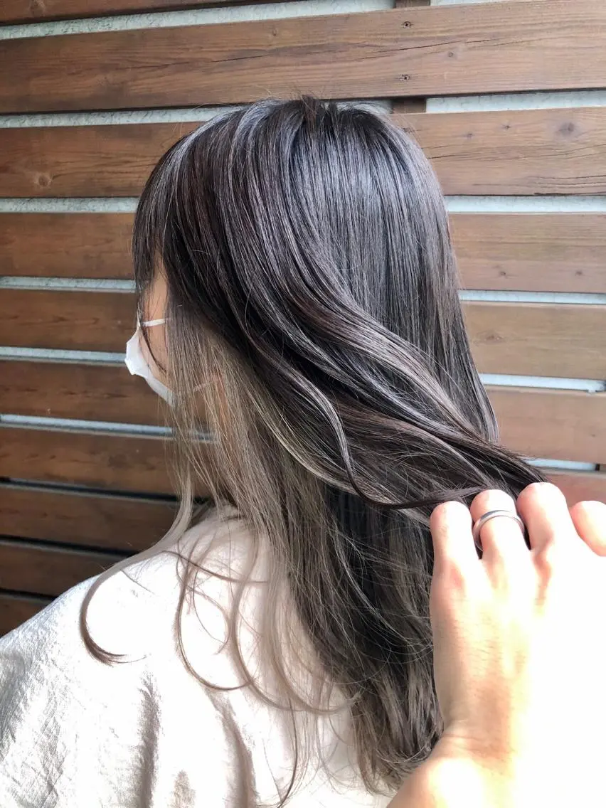セミロング THREE 関根大のヘアスタイル