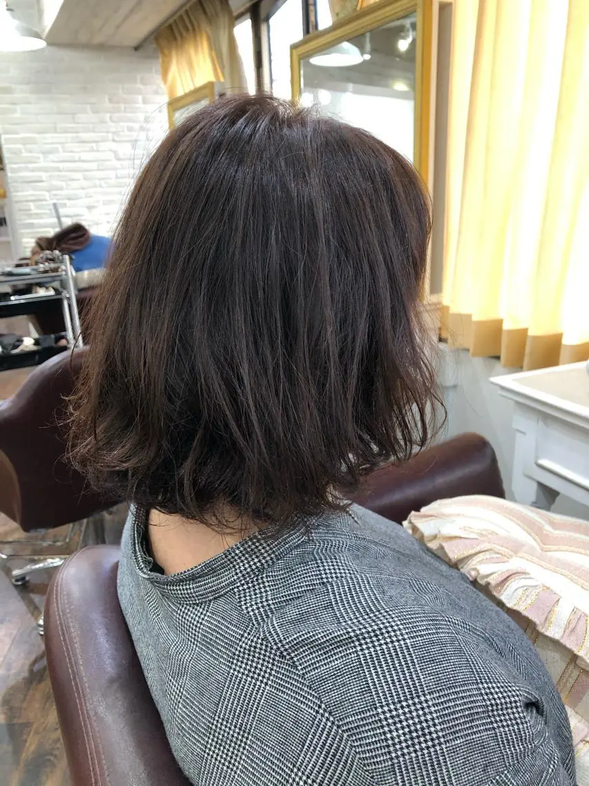 ミディアム パーマ ミディアムパーマ レイヤー×髪質改善✨ 渋谷/佐藤侑哉のヘアスタイル